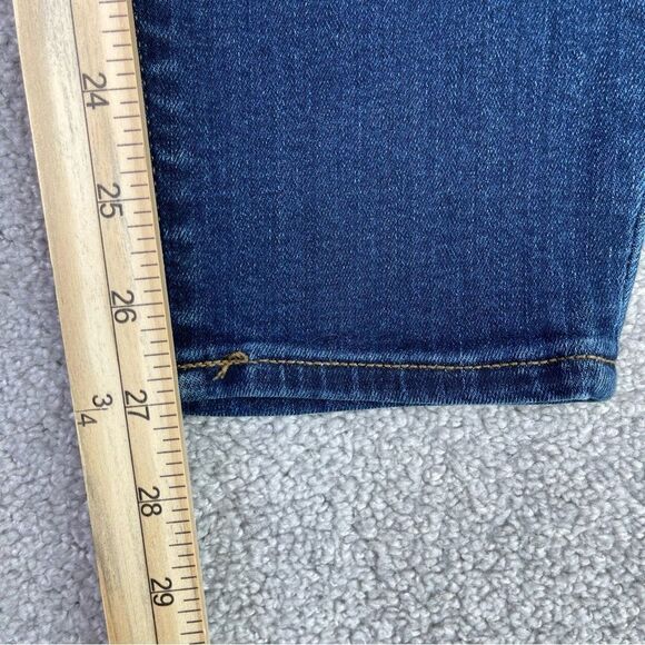 J. Crew Factory Jeans Women's 27 Skinny Mid Rise Dark Wash Denim Preppy - Picture 10 of 12